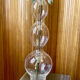 Large vase with 3 wavy glass balls