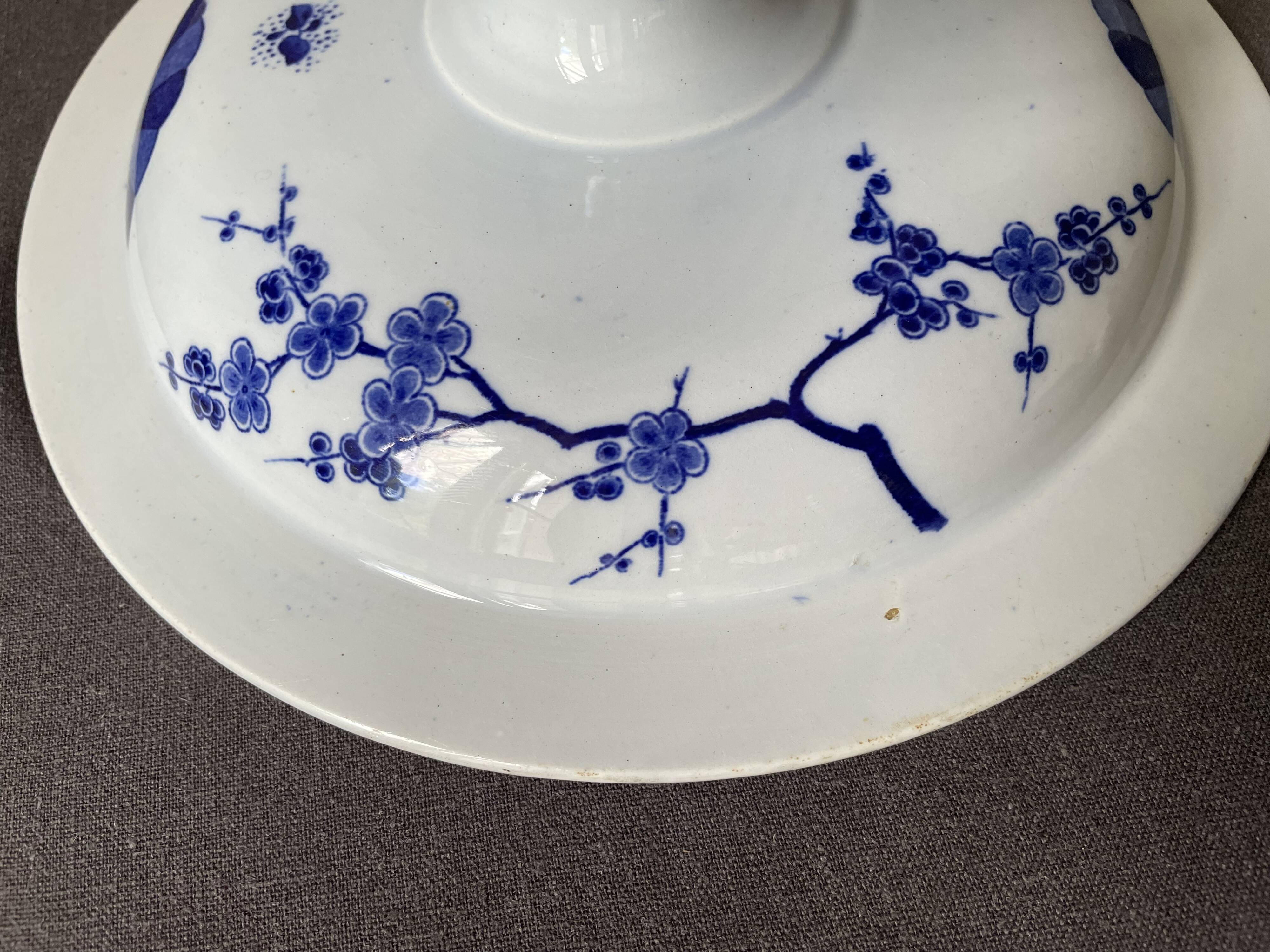 Earthenware compotier Creil & Montereau Japanese service 19th century