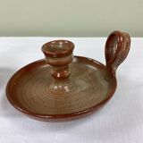 Pair of stoneware candlesticks