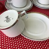 Cups Berry Lourioux porcelain from Limoges