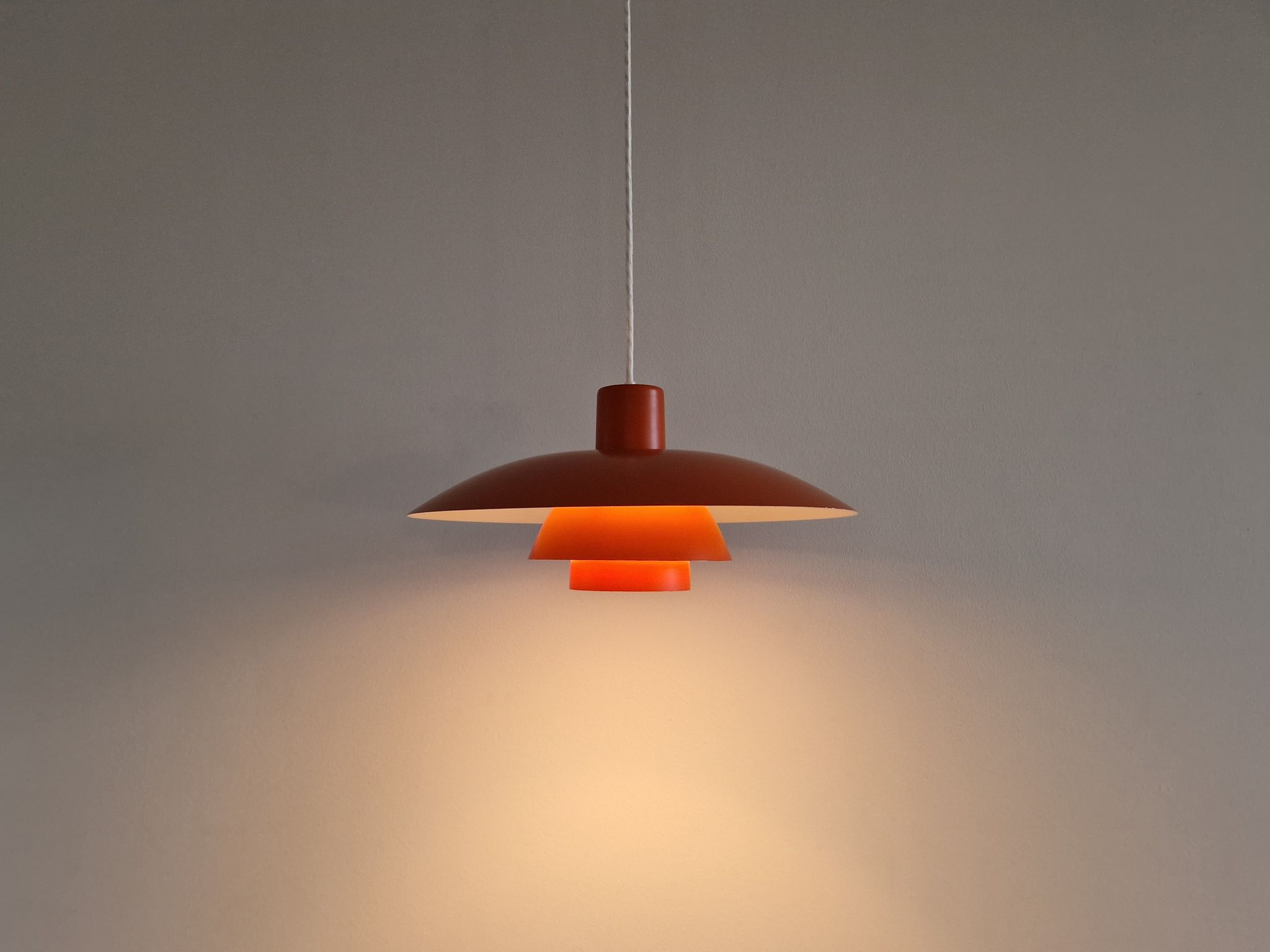 Red PH 4/3 Pendant Lamp by Poul Henningsen for Louis Poulsen, Denmark, 1960s