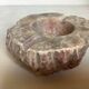 Large ashtray, red veined alabaster pocket tray.