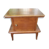 1950s oak bedside