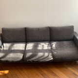 Modern style anthracite gray sofa