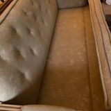 Upholstered fabric sofa