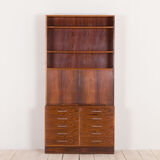 Rosewood drop front secretary desk by Axel Christensen, Odder, ACO Møbler, Denmark, 60s