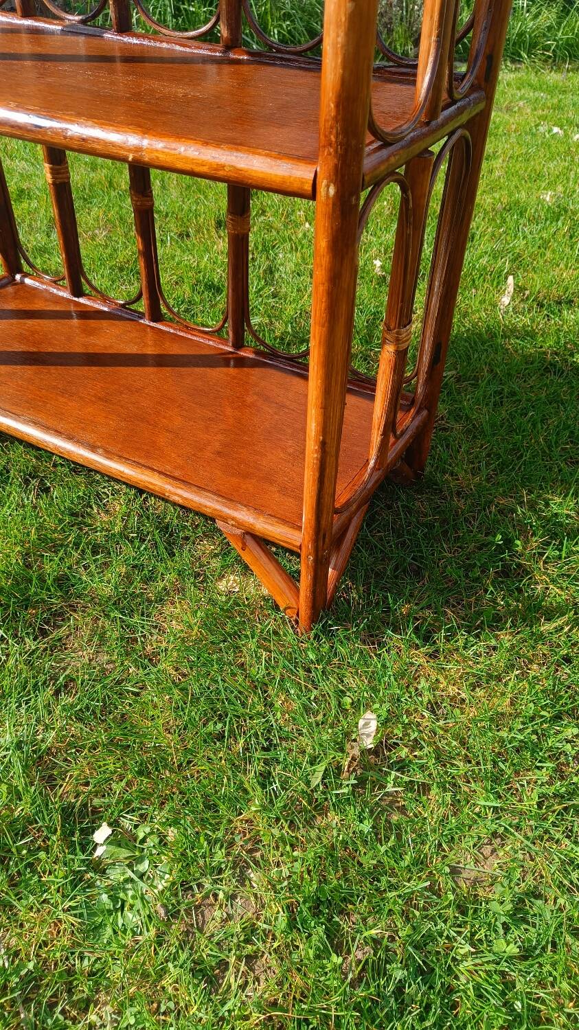 Shelves, rattan bookshelf