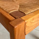 Pair of solid elm chairs with straw – Maison Regain, here