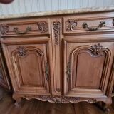 Louis VX ocher marble sideboard