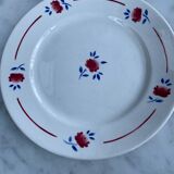 Set of 4 Luneville dessert plates