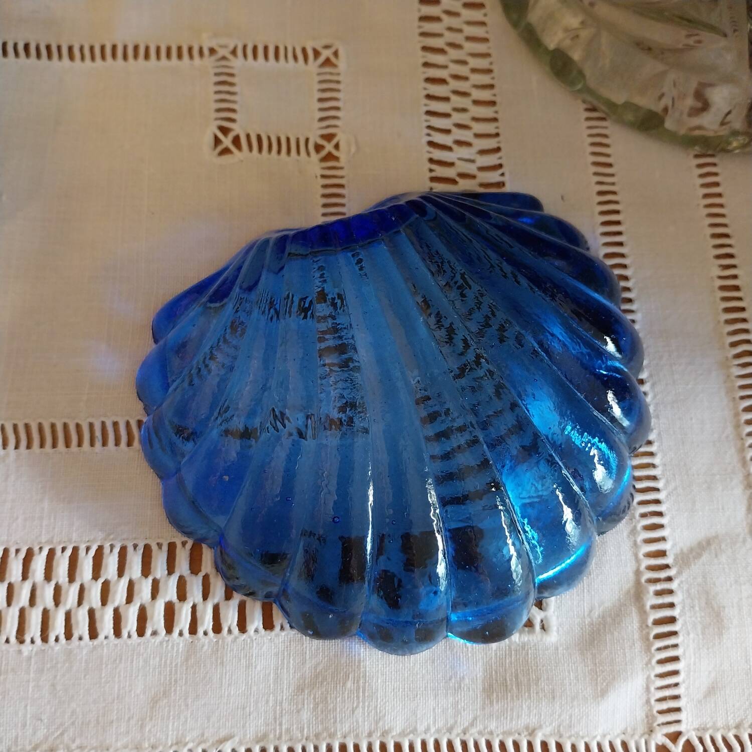 Beurrier vintage en forme de coquille de st Jacques