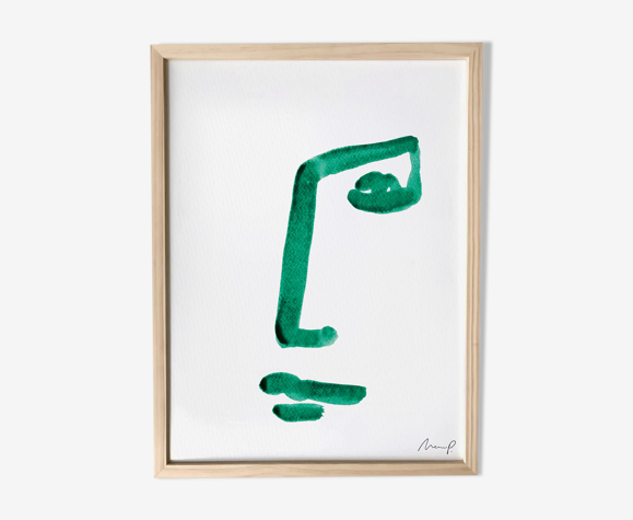 Illustration "Green Portrait 1"