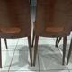 Suite of 4 Chairs by Bistrot Baumann year 1950