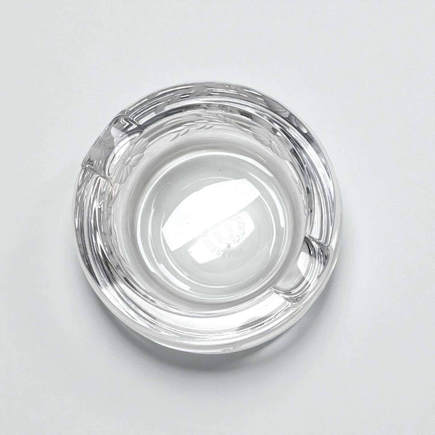 Cendrier en cristal gravé de Saint-Louis édition du 225ᵉ anniversaire, 1992