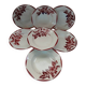 6 antique soup plates from Digoin and Sarreguemines