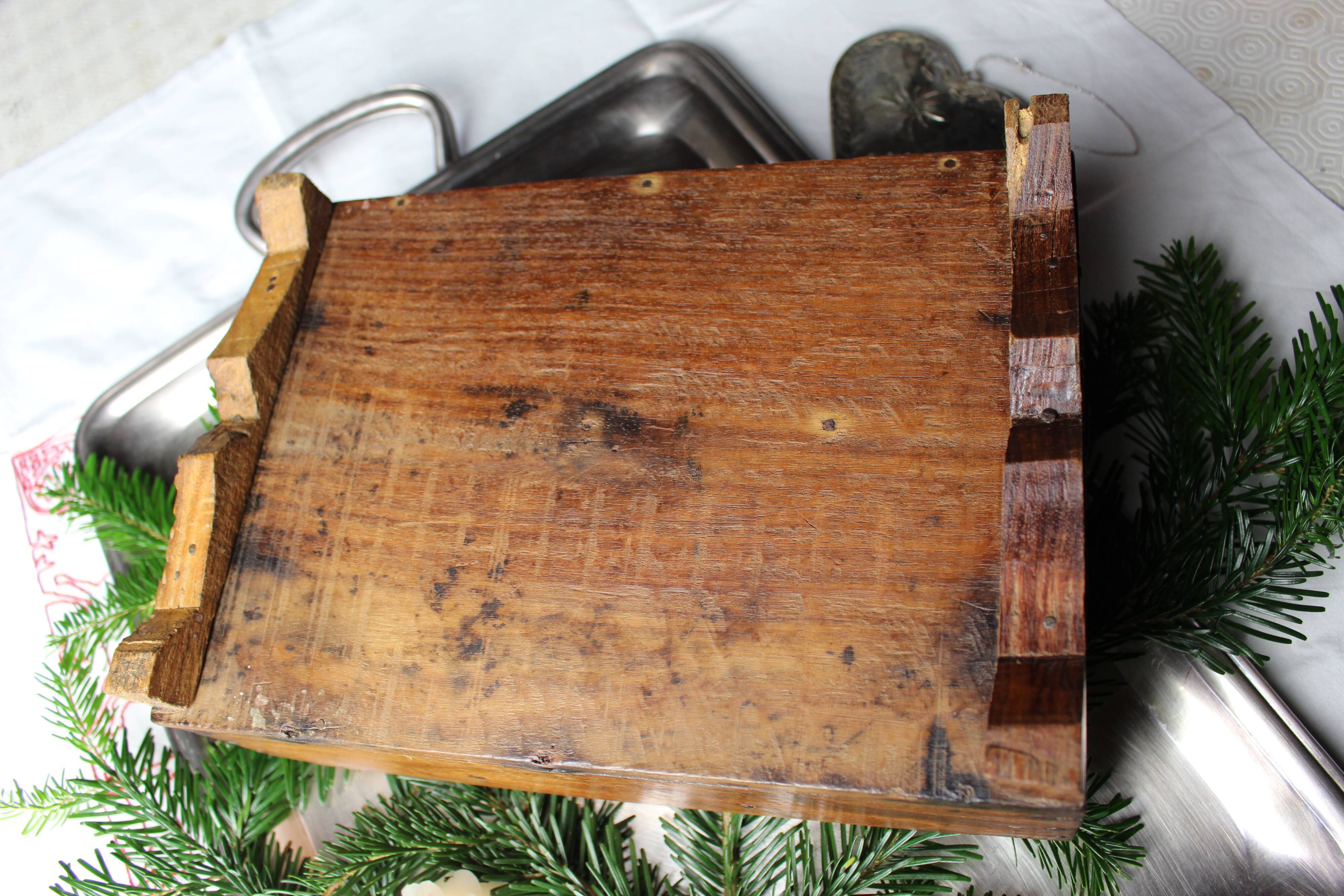 Asian wooden spice box