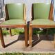 Pair old chairs wood