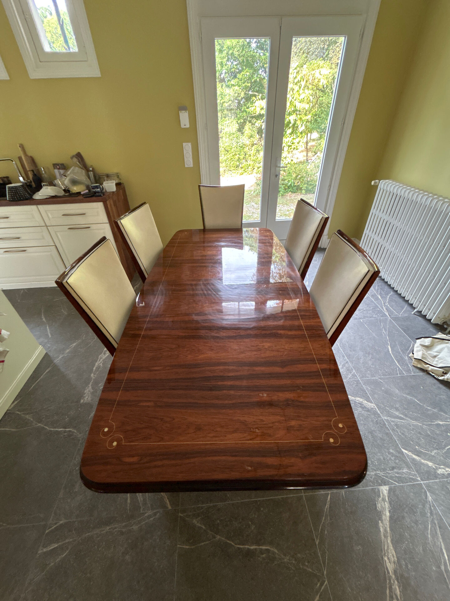 Rio Rosewood Dining Set & 6 Chairs – Art Deco / 1950s