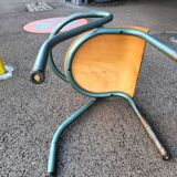 Paire de chaises enfants de bureau ancien