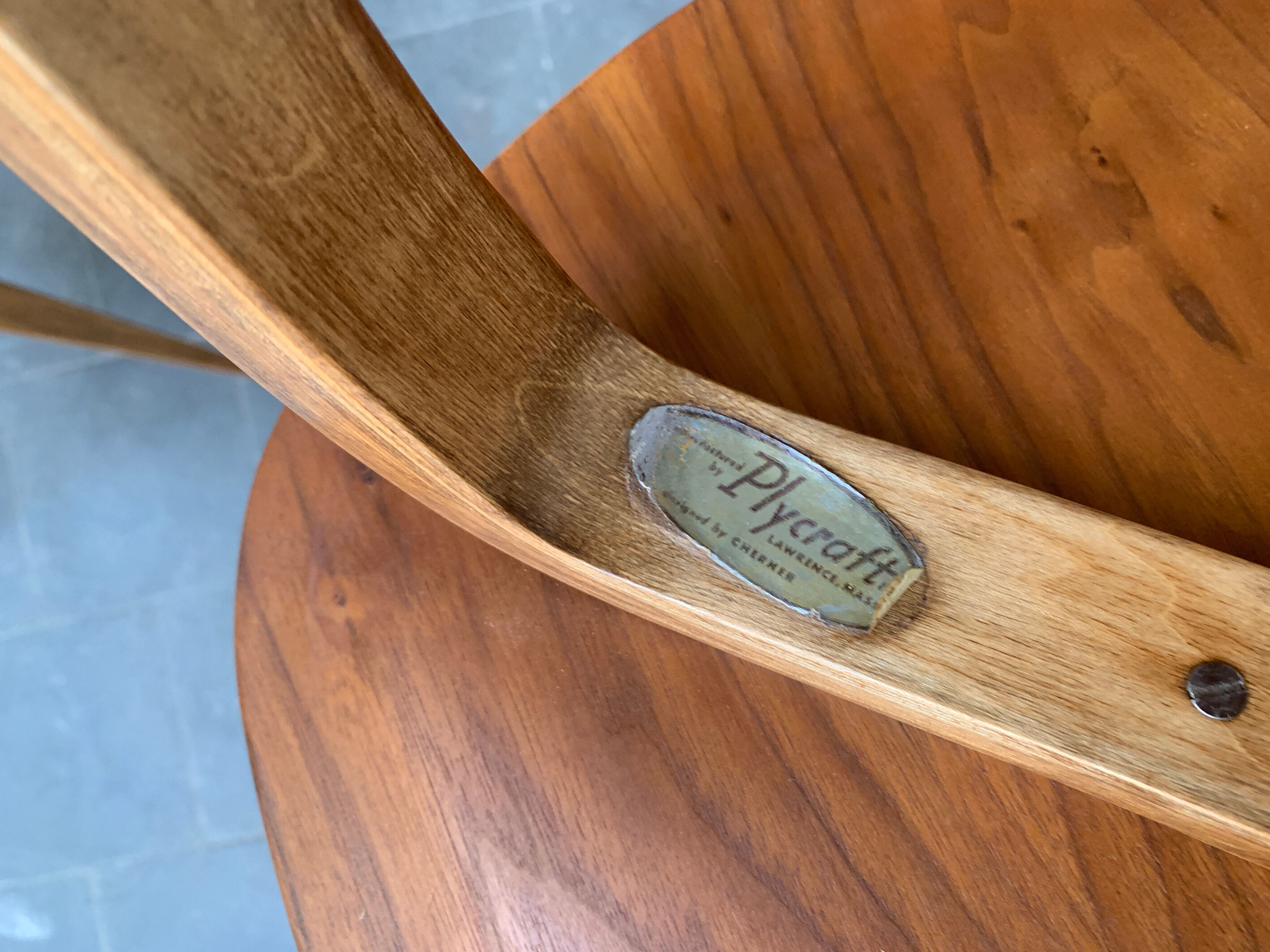 Series of 6 Norman Cherner chairs for Plycraft USA in teak, 1960s