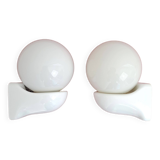 Pair of Syla night light or bathroom design space age