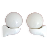 Pair of Syla night light or bathroom design space age