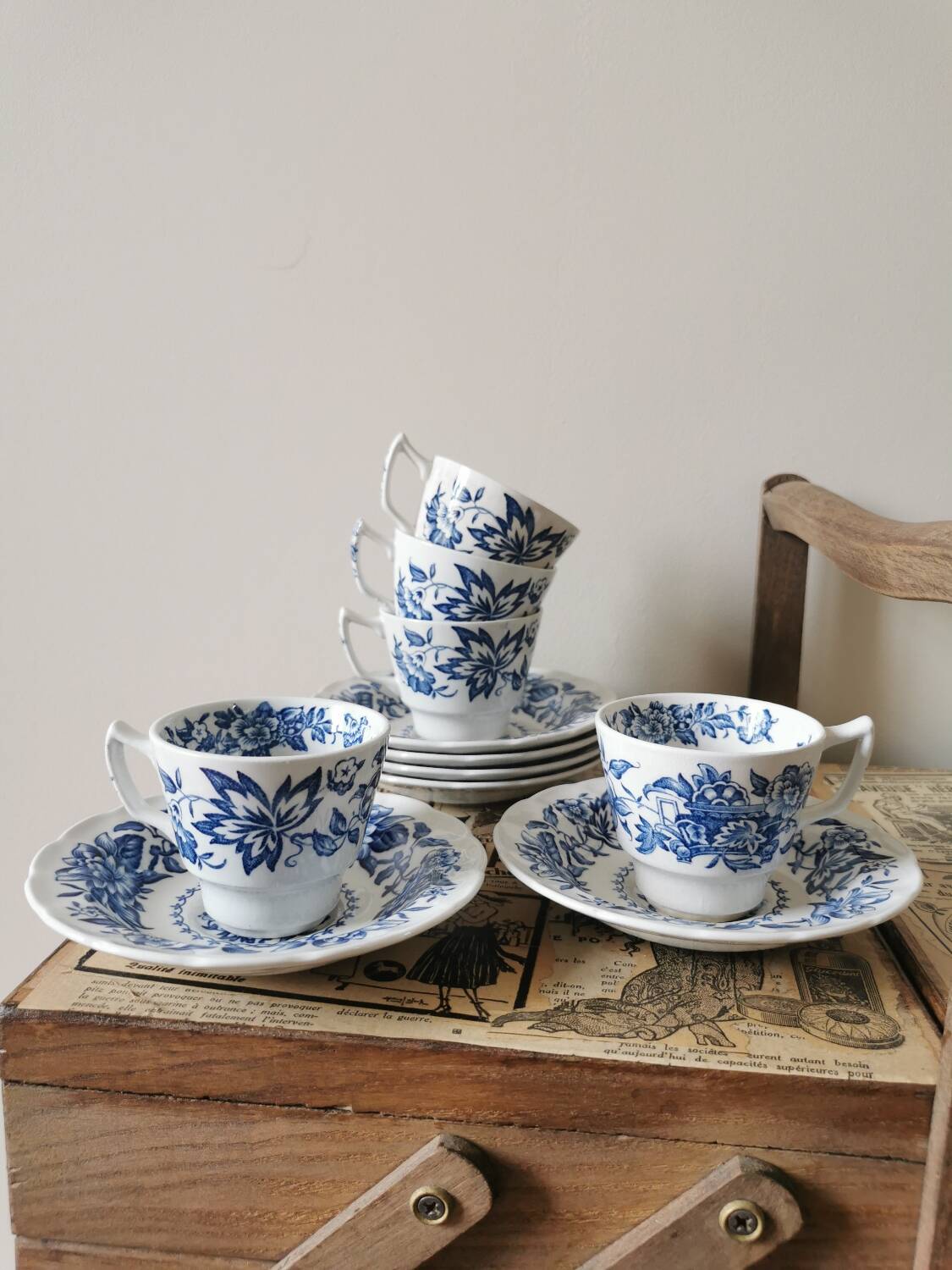 Vintage Ridgway Mugs, Pagoda