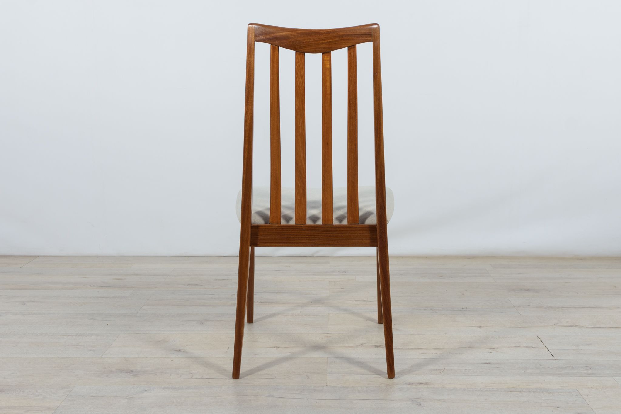 Mid-Century Teak and Fabric Dining Chairs by Leslie Dandy for G-Plan, 1960s, Set of 8