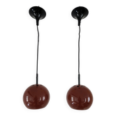 Pair of vintage eyeball pendants