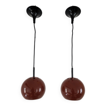 Pair of vintage eyeball pendants