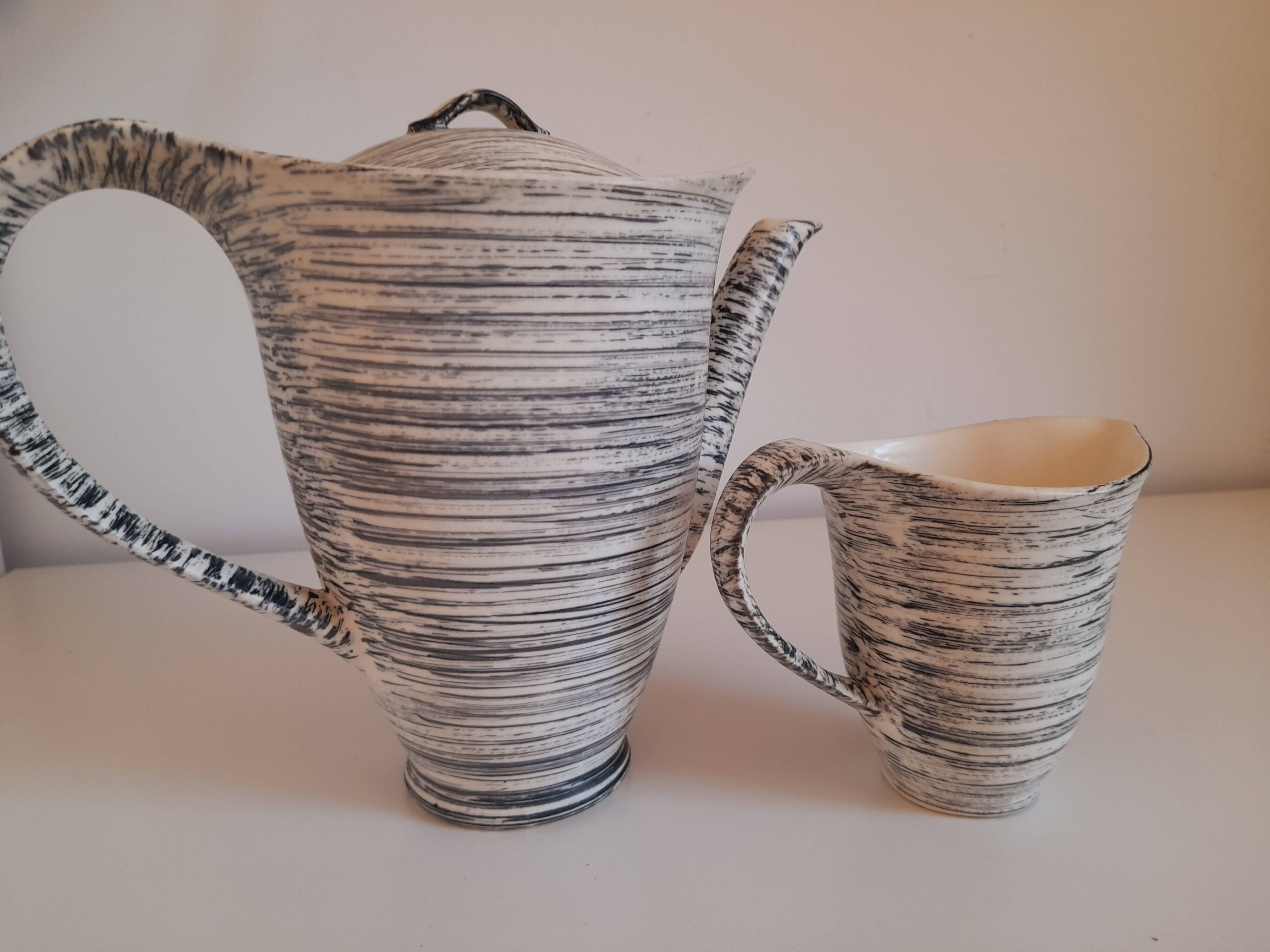 Ensemble verseuse à café et pot à lait Salins collection Tolède