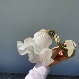 Flower wall lamp in glass paste