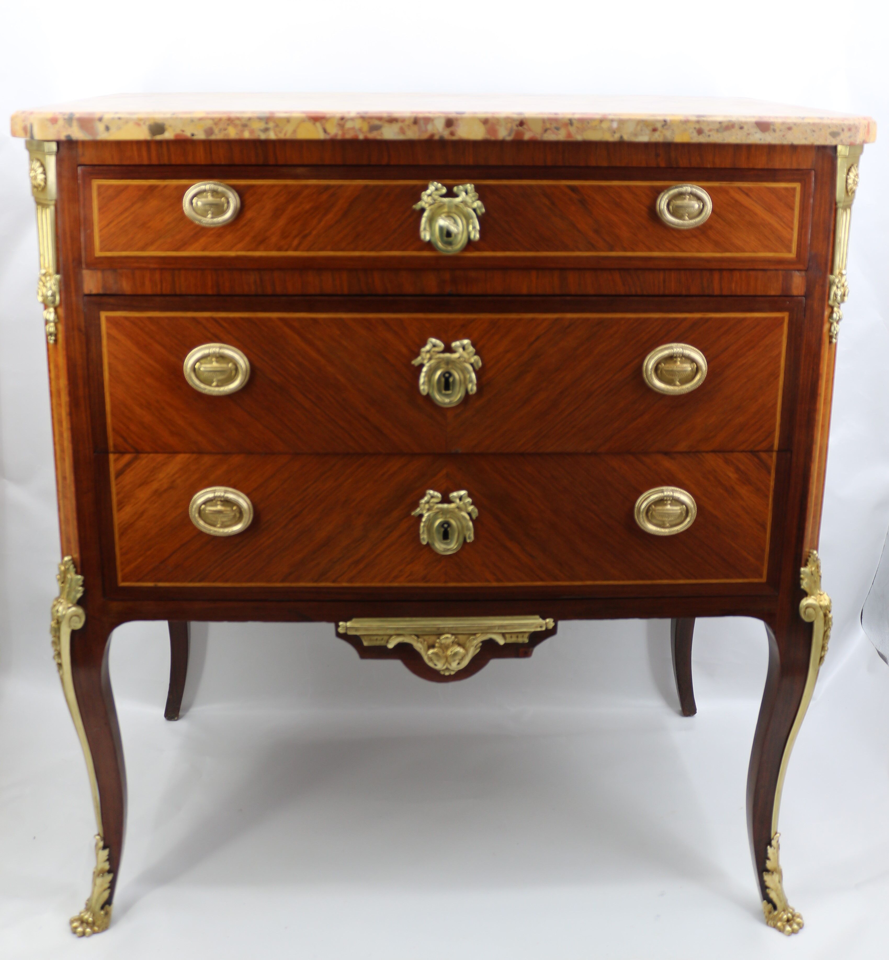 Commode style Louis XVI marbre brèche d'Alep