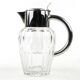 Art Deco wine jug, transparent glass, Germany, 1920s