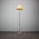 Lampadaire girafe Napako des années 1960 en chrome par Josef Hůrka avec abat-jour en parchemin fait main