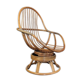The century Wicker Peacock Chair 70 s