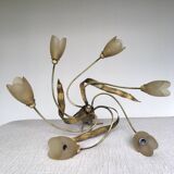 Set of 3 chandeliers and 5 wall lights