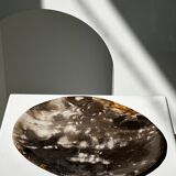 Dish in petrified wood