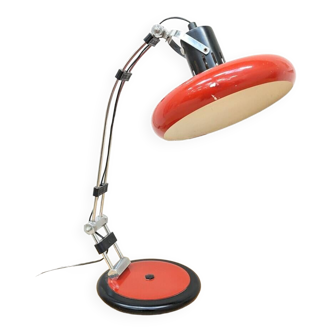 Red desk lamp