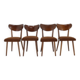 1950s Dining Beech Chairs in Boucle, Czechoslovakia