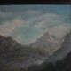 Hand painted painting, oil on fiberboard, signed, Czechoslovakia, 1960's.