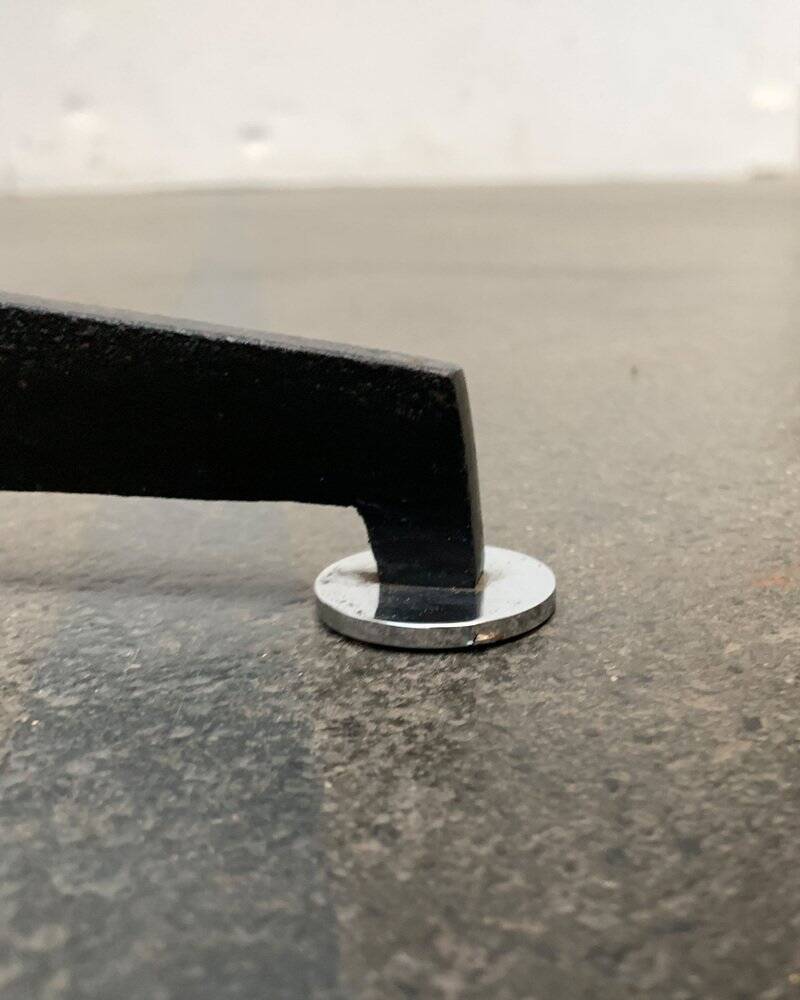 Blue tripod floor lamp from the mid-century German space age by Staff Leuchten, 1960s.