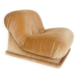 Italian Velvet Slipper Chair