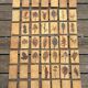 Set of 52 Vallauris herbarium tiles signed Capron