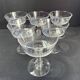 6 Baccarat coupes with small hollow stems