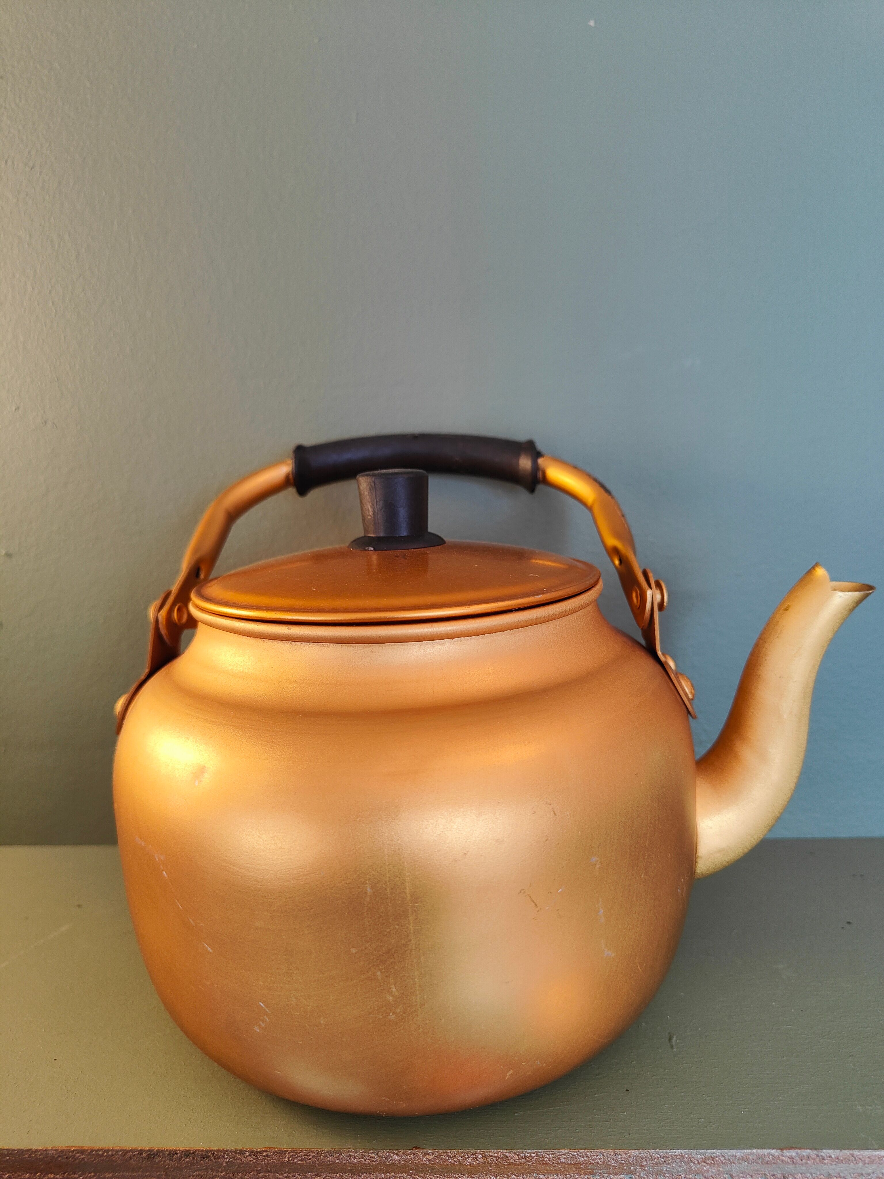 Golden teapot