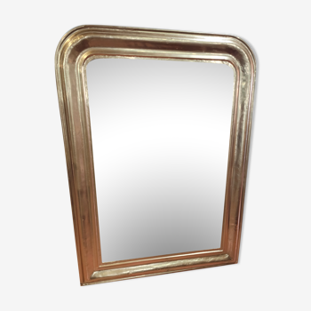 Miroir Louis Philippe ancien doré 103x76cm