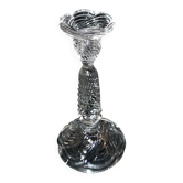Bougeoir, flambeau en verre moulé de Portieux