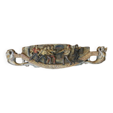 Ancient sculpted fragment of a Sicilian cart