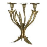 Brass cande holder flowers